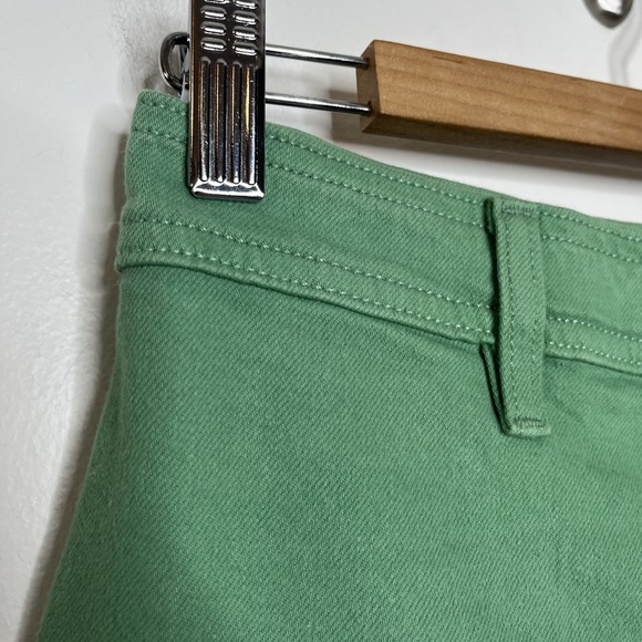 Pistola Penny High Rise Wide Leg Crop Jeans Avocado Green Womens Size 28 Frayed - Picture 2 of 6